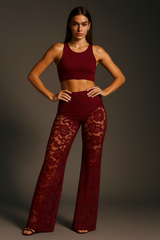 Geflügelte ausgestellte Hose