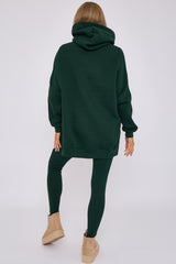 Oversized Split Sides Hoodie & Ribbed Leggings Co-ord