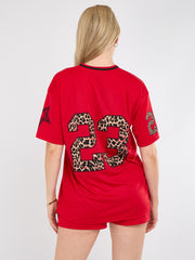 La varsity t-shirt met shorts coöperatie (kopie)