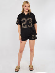 La varsity t-shirt met shorts coöperatie (kopie)