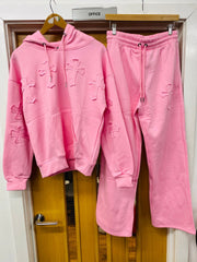 Crucifijo de gran tamaño Coordinada de vellón con capucha bordada (copia)