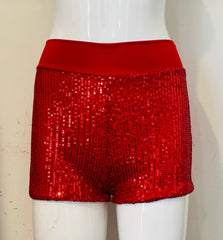 Sequin Band Detail Shorts