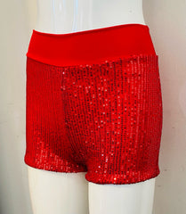 Sequin Band Detail Shorts