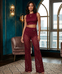 Lace Buckle Detail Co-Ord Set