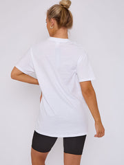 Drei Herzen Grafik gedrucktes T-Shirt