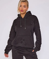 Capianza de crucifijo de gran tamaño sudadera con capucha