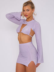 LUREX 3 piezas Tops y falda coordenada