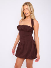 Puff Büstenhalter Ballonkleid