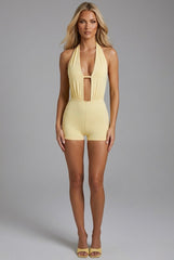 Open Back Halter Neck Playsuit