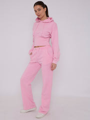 Acid Wash High Waist Hoodie & Jogger Tracksuit