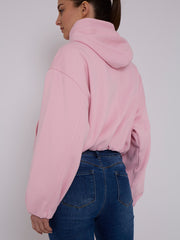 Bubble Hem Cropped Fleece Lined Jacket