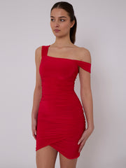 Ruched Slinky V-Ausschnitt Bodycon-Kleid (Kopie)