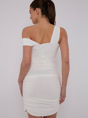 Ruched Slinky V-Ausschnitt Bodycon-Kleid (Kopie)
