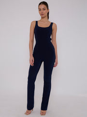 Open Back Slinky Jumpsuit