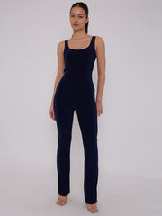 Open Back Slinky Jumpsuit