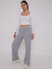 Wide Leg Ribbed Jogger