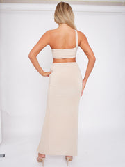 Slinky Cross Top & Twisted Maxi Skirt Co-ord