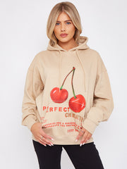 Perfect Cherry Graphic Print Hoodie