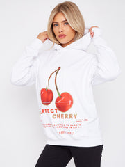 Perfect Cherry Graphic Print Hoodie