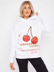 Perfect Cherry Graphic Print Hoodie