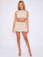 Gepofte crop top & rok coöperatie