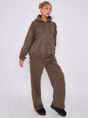 Crucifijo de gran tamaño Coordenada de vellón con capucha