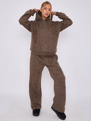 Crucifijo de gran tamaño Coordenada de vellón con capucha