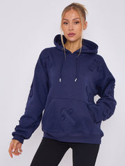 Capianza de crucifijo de gran tamaño sudadera con capucha