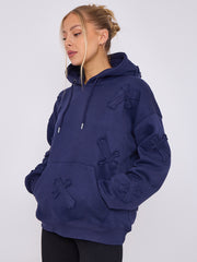 Capianza de crucifijo de gran tamaño sudadera con capucha