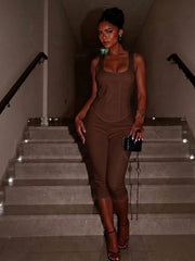 Corset-Inspired Seam Detailing Top & Capri Legging Set