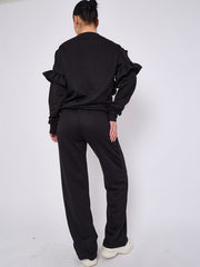 Long Sleeve Frill Top & Wide Leg Trouser Co-ord