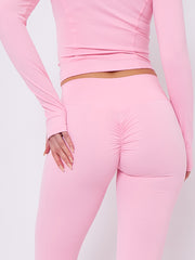 Zip Up Flared Leg Gym Set