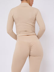 Zip Up Flared Leg Gym Set