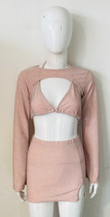 LUREX 3 piezas Tops y falda coordenada