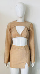 LUREX 3 piezas Tops y falda coordenada