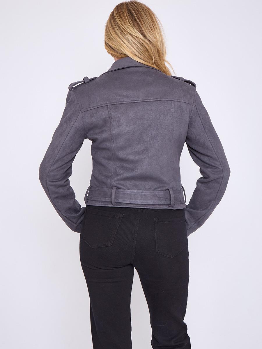 Zwart travelstof cropped jasje van Mi Piace 202348 Zwart travelstof cropped jasje van Mi Piace 202348