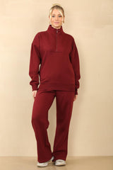 1/2 Zip Top & Jogger Fleece Co-ord