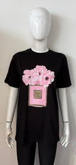 Floral Perfume Graphic Printed T-Shirt