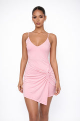 Wrap Front Bodycon Cami Dress