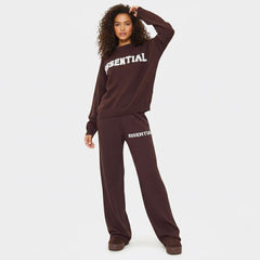 Essential Logo Knitted Top & Wide Leg Trousers Co-ord