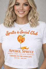 Graphic Printed Crop Top