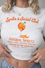 Graphic Printed Crop Top