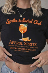 Graphic Printed Crop Top