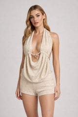 Starfish Halter Neck Crop Top & Shorts Co-ord