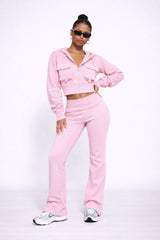 Front Pocket Hooded Top & Trouser Fleece Co-ord