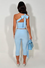 Slinky Tie Drop Shoulder Top and 3/4 Legging Co-ord