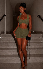 Sleeveless Crop Top & Shorts Co-ord