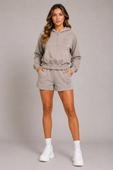 Zip Through Hoodie & Shorts Co-Ord Set