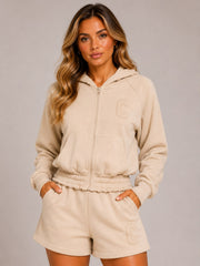 Zip Through Hoodie & Shorts Co-Ord Set