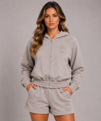 Zip Through Hoodie & Shorts Co-Ord Set